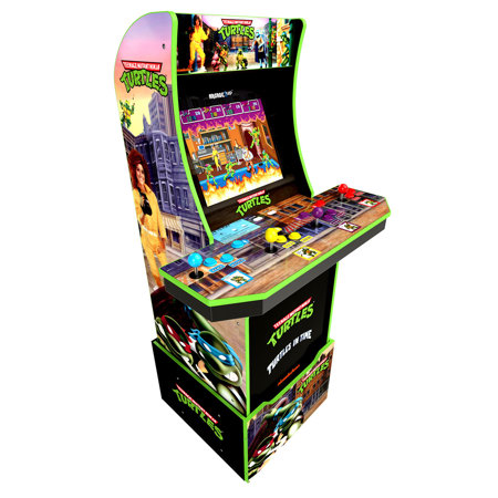 Arcade1Up Teenage Mutant Ninja Turtles Arcade Game Machine with Riser