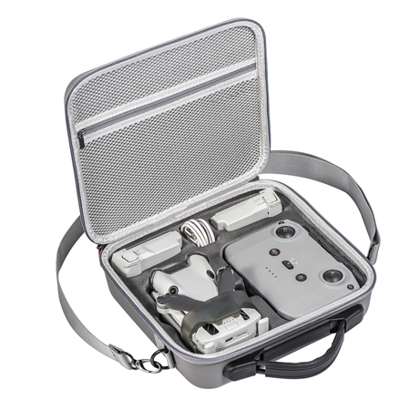 Aries Carrying Case for DJI Mini 4 Pro Drone and RC-N2 Controller, Gray