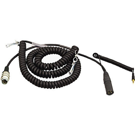 Ambient Recording 4.5-16.4' Coiled Breakaway Cable, Tuchel 5-pin Male to 3-pin XLR Male Connector + 3.5mm TRS Mini Plug