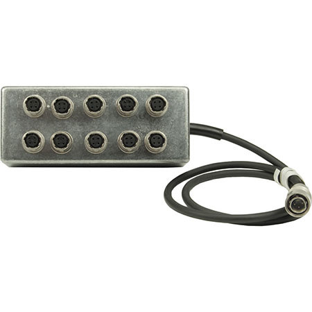 Ambient Recording HVB-10 Hirose Distribution Box, 10x4-pin Hirose Sockets, 4-pin XLR Male Connector