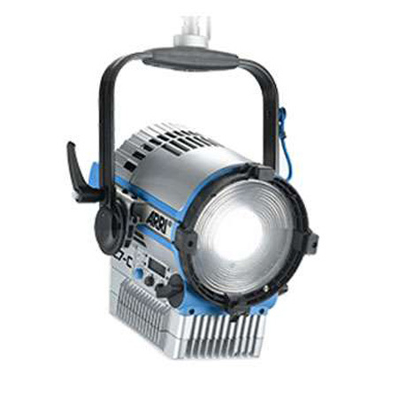 ARRI L7-C LE2 LED Fresnel Pole Operated Light, 5' Bare Ends Cable, Blue/Sliver