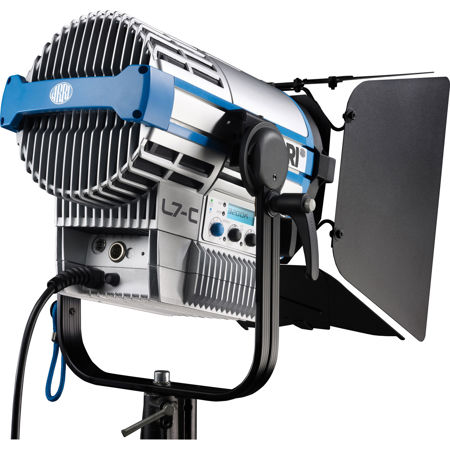 ARRI L7-C LE2 Tungsten LED Fresnel Pole Operated Light, 5' Bare Ends Cable,Black