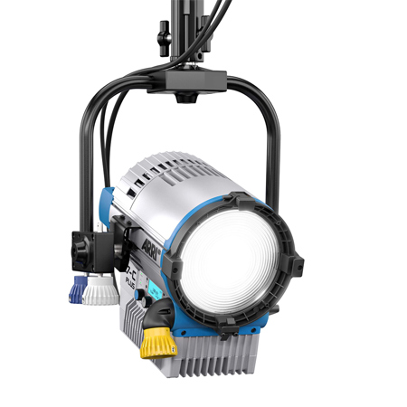 ARRI L7-C Plus 7" 220W RGBW LED Fresnel Light w/Pole Operated Yoke, Blue/Silver