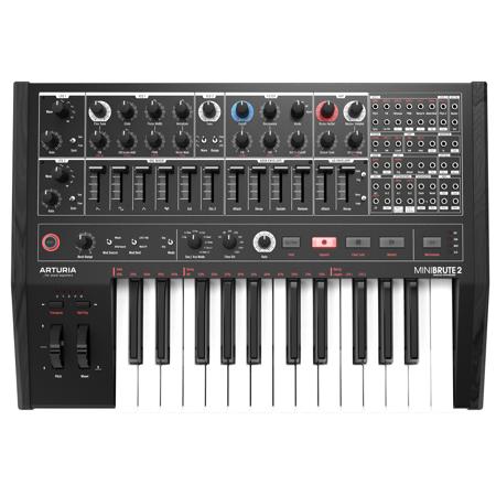 Arturia MiniBrute 2 Noir Semi-Modular Black Edition Analog Synthesizer