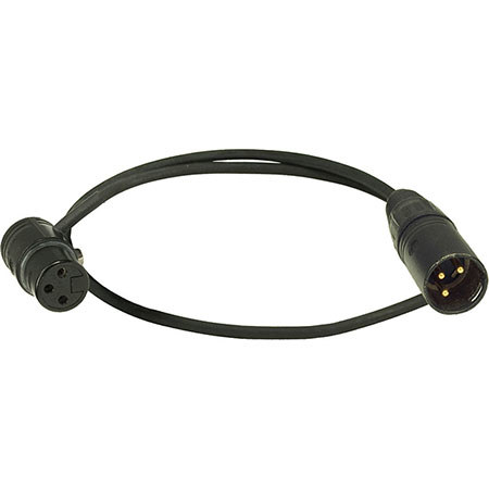 Ambient Recording 3-pin 90deg. Short XLR F to 3-pin XLR M Micr Cable, 1.64'