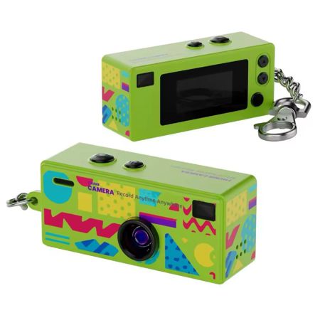 Aries CharmSnap Mini Keychain Digital Camera - Green