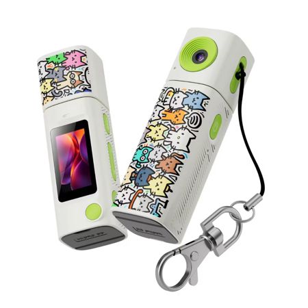 Aries SnapCharm Mini Thumb Camera - White