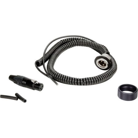 Ambient Recording Coiled 3-Pin Mono XLR Cable Kit, Bottom Outlet