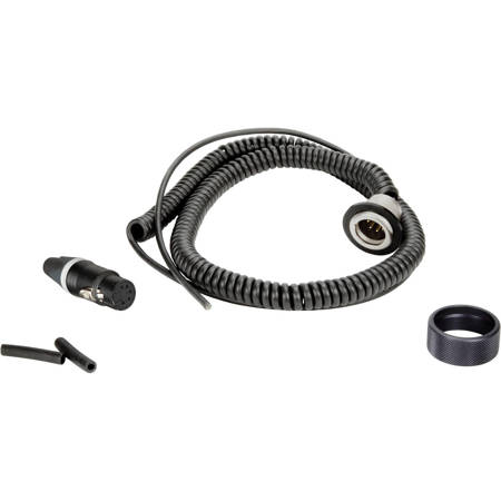 Ambient Recording Coiled 5-Pin Stereo XLR Cable Kit for QX 565 Quickpole Light Boom Pole (Bottom Outlet)