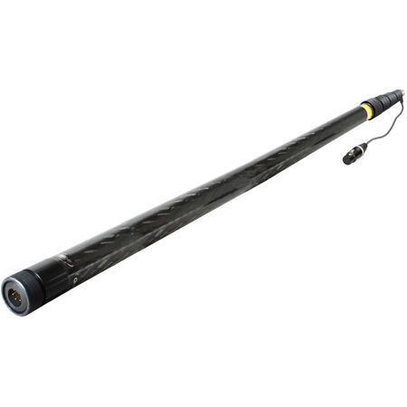 Ambient Recording QXS 5100 Boom Pole, 5-pin Stereo, Coiled Cable Bottom Outlet