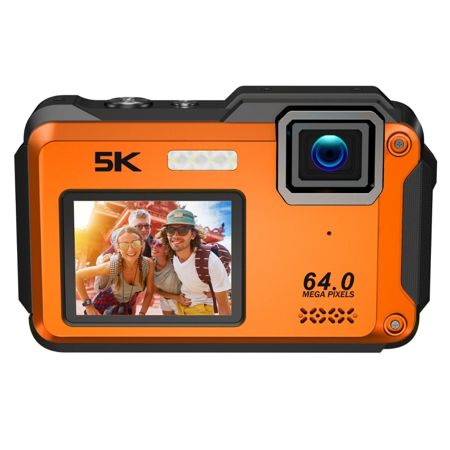 Aries SplashCam Pro Waterproof Digital Camera (Orange) SPLASHCAM-OR