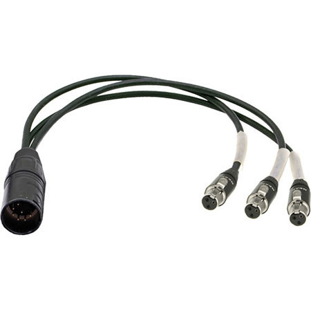 Ambient Recording 7-pin XLR F to 3x TA 3-pin F Double-MS Input Adapter Cable