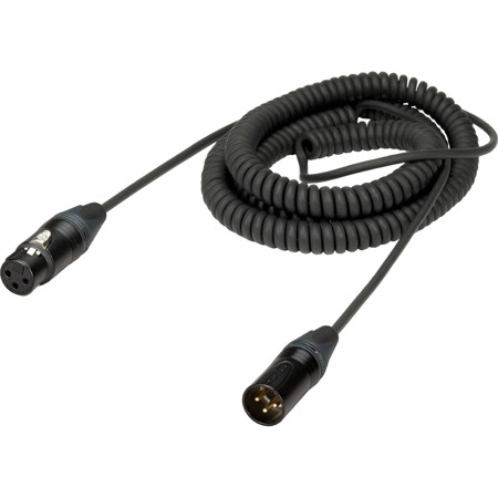 Ambient Recording 60-260cm Coiled Mono XLR3F to XLR3M Cable for Microphone