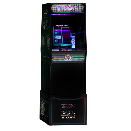 Tastemaker Arcade1Up Tron Arcade Game Machine with Riser and Stool