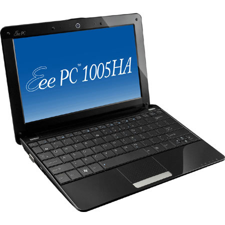 ASUS Eee PC 1005HAV Netbook w/160GB HDD, Crystal Black