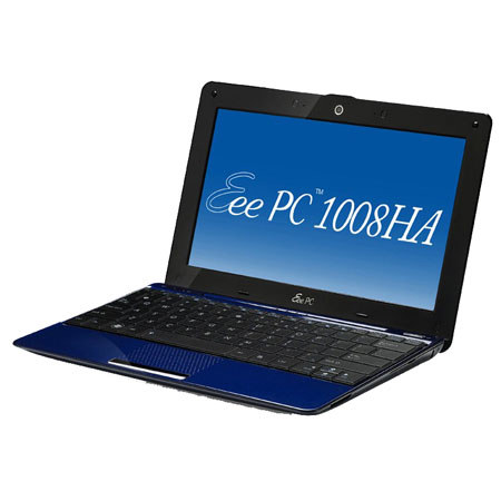 ASUS Eee PC 1.66GHz Seashell Ntbk, 160GB, 10.1"TFT, Blu