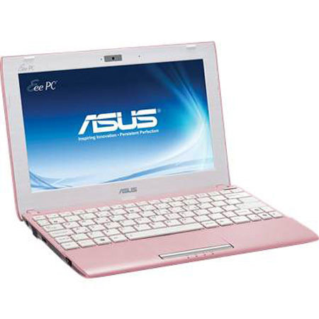 ASUS Eee PC Seashell 10.1" Netbook PC, 6-Cell Battery, Pink