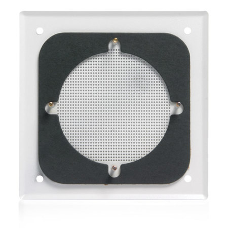 Atlas Sound 164-4 Contemporary Wall/Ceiling Square Recessed Baffle, 4", White