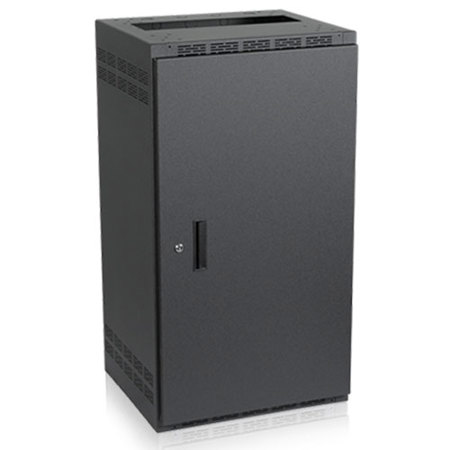Atlas Sound 221-18 19" Wide Stand-Alone Floor Rack Cabinet with Adjustable Rails, 18.5" Depth, 21RU