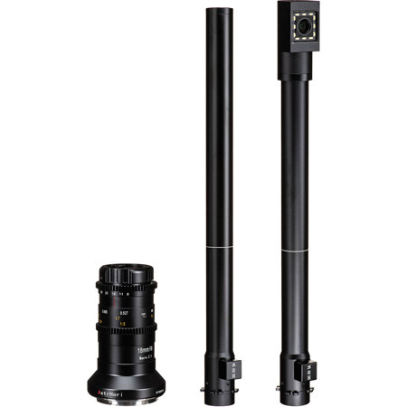 AstrHori 18mm f/8 2x Macro Probe SLR Lens with Built-In Ring Light, Canon EF 0 Degree Direct & 90 Degree View