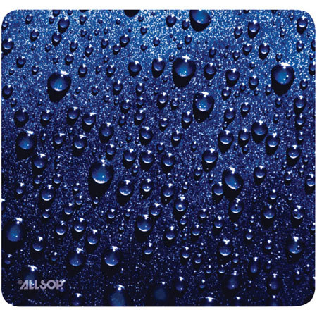 Allsop Naturesmart Soft Top Raindrop Mouse Pad, Blue