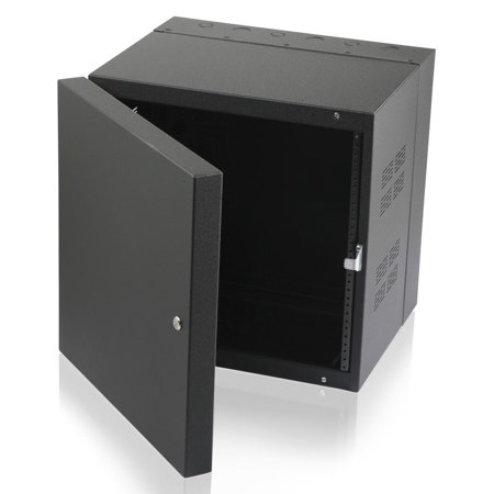 Atlas Sound 310-15 Stand-Alone Wall Cabinet, Adjustable Rails, 15" Depth, 10RU