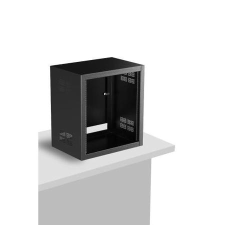 Atlas Sound 412-15 Desktop Rack Cabinet with Fixed Rails, 15" Depth, 12RU