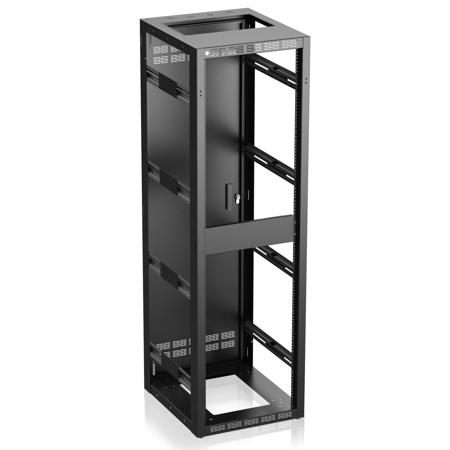 Atlas Sound 540-25 19" Wide Opening Stand Alone/Gangable Floor Rack Cabinet with Adjustable Rails, 25" Depth, 40RU
