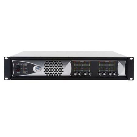 Ashly ne8250.70 8-Channel Network Enabled Power Amplifier with CNM-2 CobraNet and OPDAC8 Option Cards