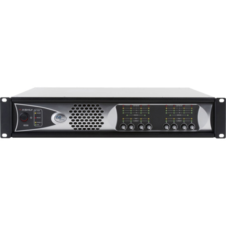 Ashly ne8250.70pe 8-Channel Network Enabled Power Amplifier with Protea DSP and CNM-2 CobraNet Option Card