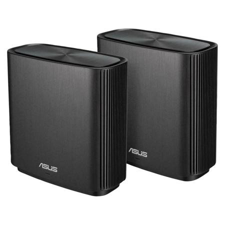 ASUS CT8 ZenWi-Fi AC AC3000 Tri-Band Mesh System, Black, 2-Pack