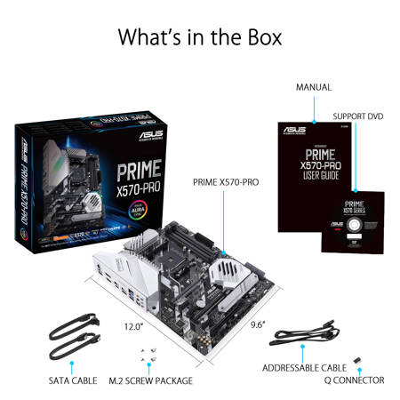Asus Prime X570-P AMD AM4 ATX Motherboard with PCIe 4.0, 12 DrMOS Power Stages