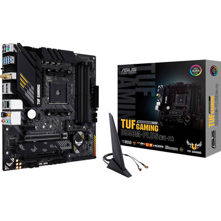 ASUS TUF Gaming B550M-Plus WiFi-6 AMD AM4 microATX Gaming Motherboard