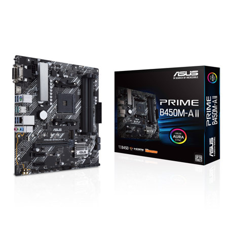 ASUS Prime B450M-A II AMD Socket AM4 microATX Motherboard