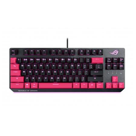 ASUS ROG Strix Scope TKL Electro Punk Wired RGB Gaming Keyboard, MX RGB Red