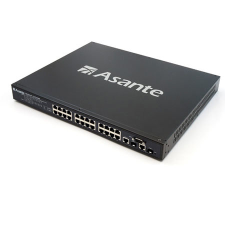 Asante IntraCore IC3724PWR 24-Port Fast Ethernet/12 Ports PoE + 2 Gigabit Combo