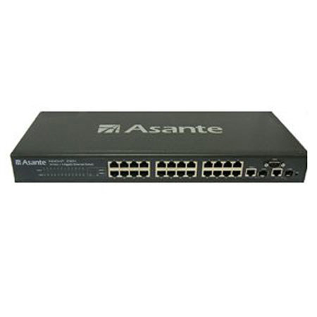 Asante IntraCore IC3624 24-Port Fast Ethernet + 2 Gigabit Combo L2+ Switch