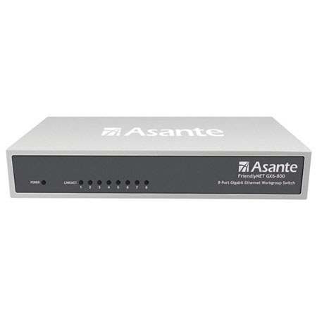 Asante FriendlyNET GX6-800 8-Port Green Gigabit Ethernet Workgroup Switch
