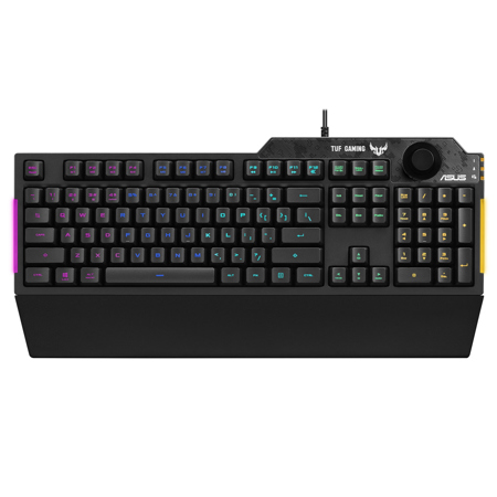 ASUS TUF Gaming K1/CA RGB Wired Keyboard, Black