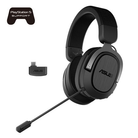 ASUS TUF Gaming H3 Wireless Headset, Gun Metal