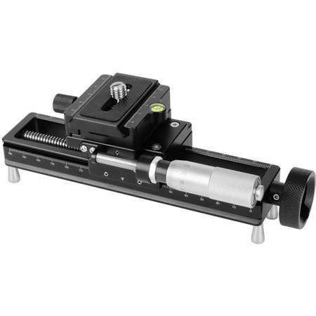 AstrHori AH-MGA170 Macro Focusing Rail Slider with Acra-Type Quick-Release Plate, Black