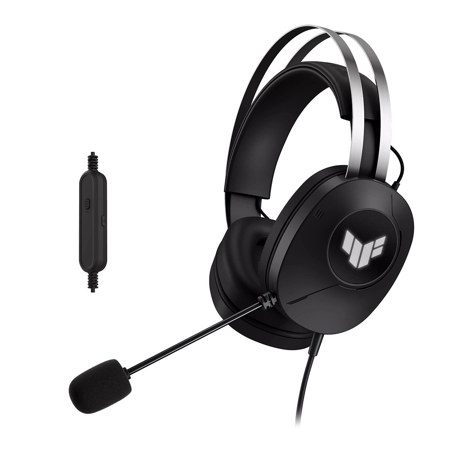 ASUS TUF Gaming H1 Gen II Closed-Back Over-Ear Wired Headset, Black