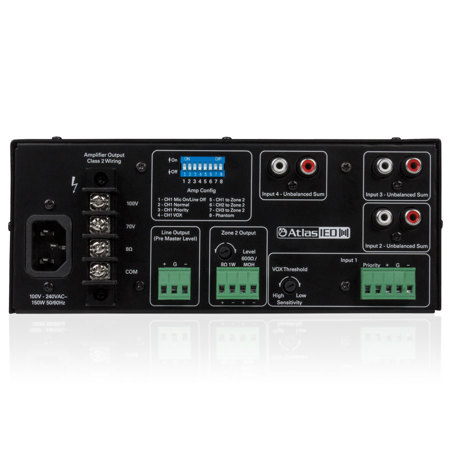 Atlas Sound AA60G 60W 4-Channel Commercial Mixer Amplifier