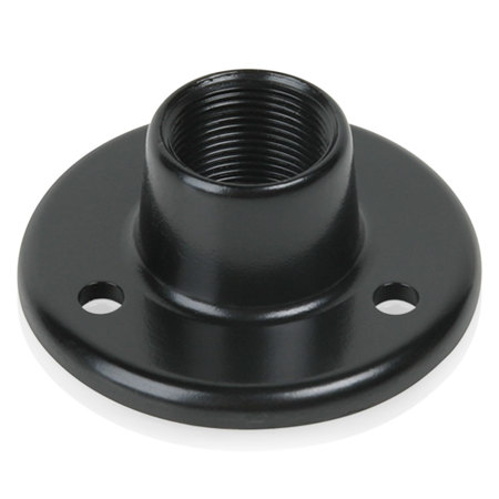 Atlas Sound AD-11BE Surface Mount Female Mic Flange with 5/8"-27 Thread, Ebony