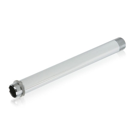 Atlas Sound AD-8B 6" Long Tube with 5/8"-27 Thread Male on Both Ends, Chrome