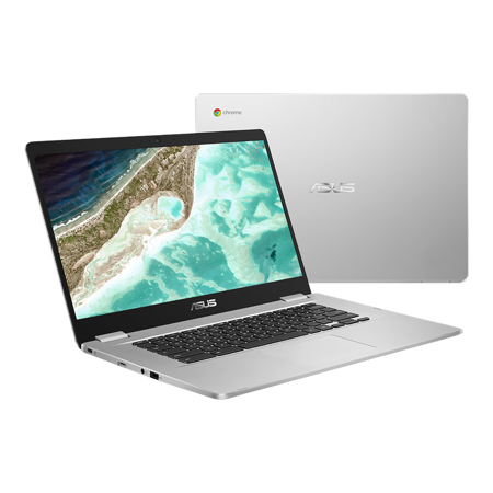 ASUS Chromebook C523 15.6" HD, N3350, 4GB, 32GB eMMC, Chrome OS, Black/Silver