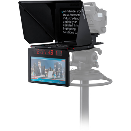 Autoscript EPIC-IP On-Camera Package with 15" Prompt Monitor, Integrated 15.6" Talent Monitor and VITC / D-VITC Input