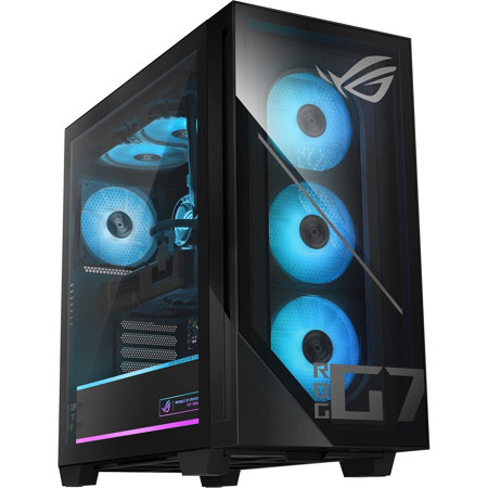 ASUS ROG G700 Gaming Desktop Computer, Intel Core Ultra 7 265F 2.4GHz, 16GB RAM, 1TB SSD, NVIDIA GeForce RTX 5070 Ti 16GB, Windows 11 Home, Black
