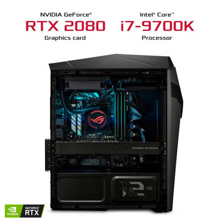 ASUS GL12CX Gaming, i7-9700K, 16GB RAM, 1TB SSD, RTX 2070, W10P, Iron Gray