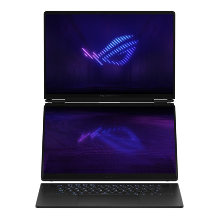 ASUS ROG Zephyrus Duo GX651 16" 2.8K 120Hz 2-In-1 OLED Touchscreen Gaming Laptop, Intel Core Ultra 9 386H 2.1GHz, 32GB RAM, 1TB SSD, NVIDIA GeForce RTX 5090 24GB, Windows 11 Home, Stellar Gray